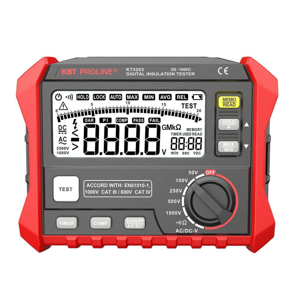 (89638) KT 5203 серия PROLINE Мегаомметр цифровой (КВТ)