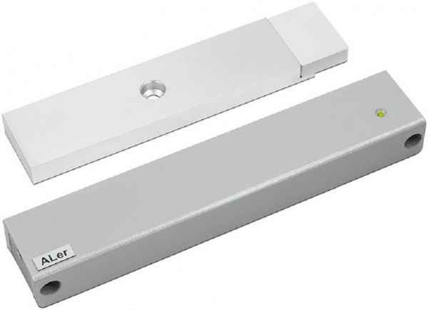 Aler AL-400 Premium Замок электромагнитный накладной офисный, сила удержания 400 кг (серый) Aler AL-400 Premium Замок электромагнитный накладной офисный, сила удержания 400 кг (серый)