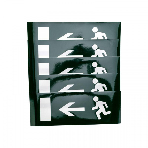 (74-0040-1) Наклейка для аварийного светильника "ВЫХОД ВЛЕВО" REXANT