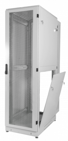 ШТК-М-48.6.12-48АА Шкаф серверный напольный 48U (600 × 1200) дверь перфорированная, задние двойные перфорированные