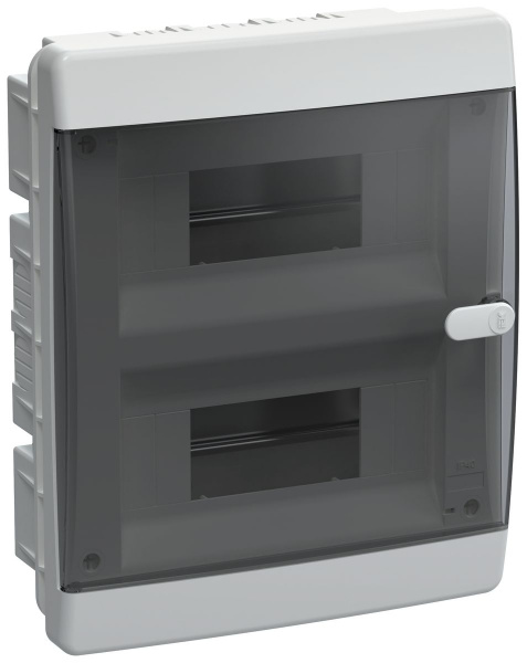 (UIC-KP12-V-18-41-K01) UNION Compact Корпус пластиковый ЩРВ-П-18 IP41 черная прозрачная дверь IEK