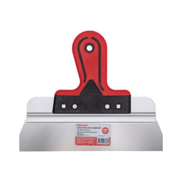 (89-0214) Шпатель фасадный, нержавеющая сталь, 250мм, 2-компонентная ручка REXANT
