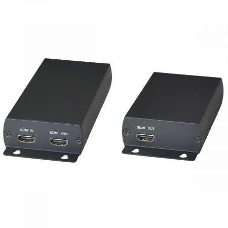HE03 Комплект (передатчик + приёмник) для передачи HDMI по одному кабелю витой пары на расстояние до 150м(CAT5e) (до 180м(CAT6)