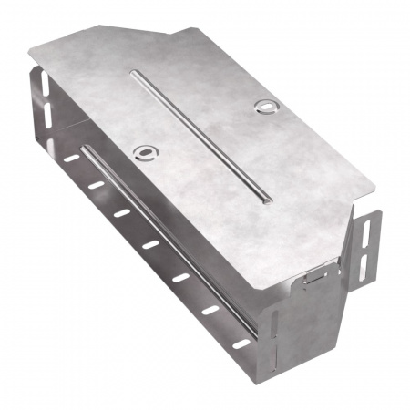 Переходник симметричный с крышкой Стандарт 400х300х100 Промрукав (PR16.0657)