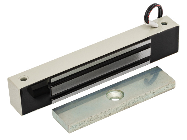 ML-100K Замок электромагнитный с уголком, цвет Серебряный металлик ML-100K Замок электромагнитный с уголком, цвет Серебряный металлик