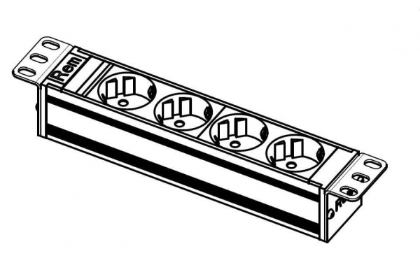 R-10-4S-I-220-Z Блок розеток Rem-10