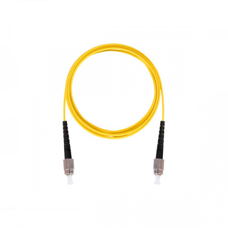 (ЛЮ-ШОС-21н3.FCU.FCU.100) Шнур оптический соединительный, одинарный, многомодовый MM 50/125 OM2, FC/UPC-FC/UPC, LSZH нг(А)-HF, 10 м
