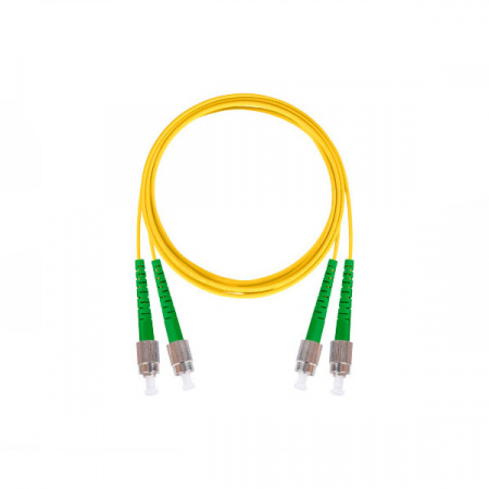 (ЛЮ-ШОС-92н3.FCA.FCA.20) Шнур оптический соединительный, двойной, одномодовый SM 9/125 OS2, FC/APC-FC/APC, LSZH нг(А)-HF, 2 м