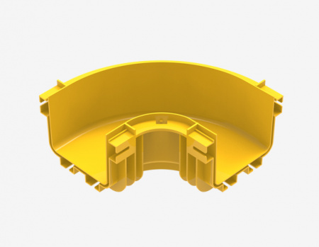(494959)Hyperline FBTR-120-ELB90 Горизонтальный изгиб на 90° для оптического лотка 120мм
