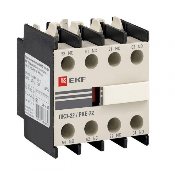 (ctr-sc-25) Приставка контактная ПКЭ-22 2NO+2NC EKF PROxima