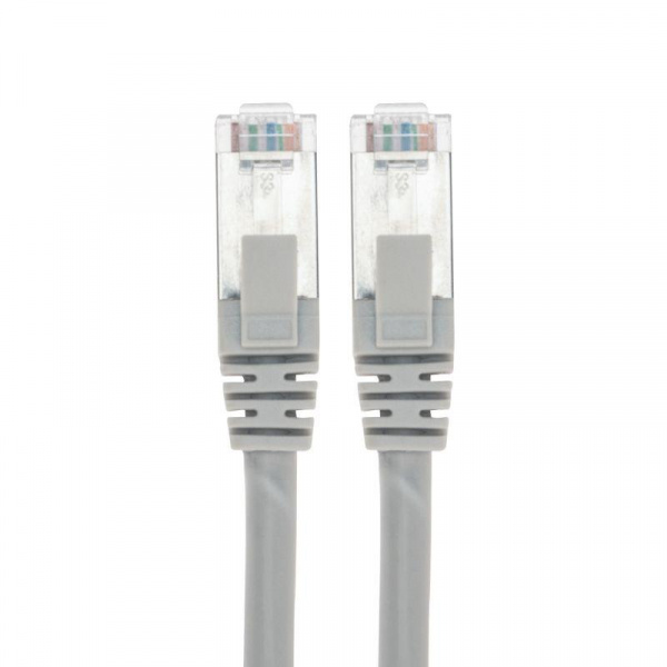 (02-0110-2) Патч-корд F/UTP REXANT категория 5e, RJ45-RJ45, экранированный, 26AWG, LSZH, серый, 2 м