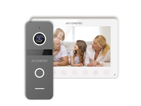 AT-home7 Комплект домофонии WH-GR Видеодомофон 7", CVBS