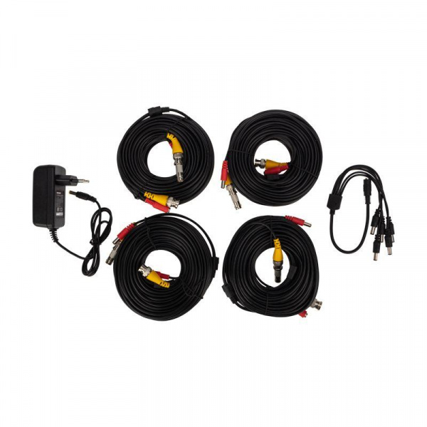 (45-0520) Комплект видеонаблюдения REXANT 4 наружные камеры AHD/2.0 Full HD