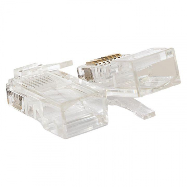 (TRC-PLUG-5EUTP-50) Коннектор RJ-45 TERACOM неэкранированный 8P8C Cat.5E универсальный (упак.50шт)