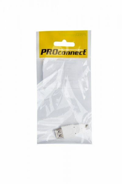 (18-1173-9) Переходник гн USB-A (Female) - шт Micro USB (Male) PROCONNECT Индивидуальная упаковка 1 шт
