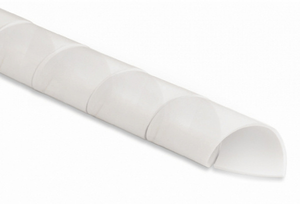 (17171)Hyperline GST-20 Спиральный витой жгут для кабеля, Flexible PE, внутренний диаметр 20 мм, цвет натуральный прозрачный (10 м)