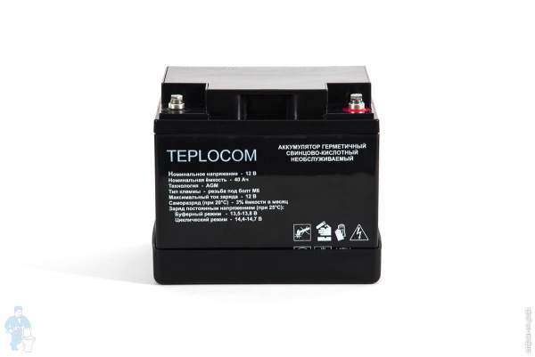 АКБ TEPLOCOM 40Ач Аккумулятор (436)
