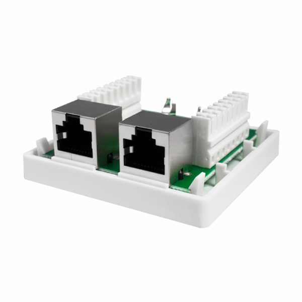 (10-0308-1) Компьютерная розетка 8P8C (RJ-45), FTP, 5e, 2 порта (DIY)