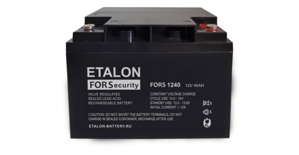 ETALON FORS 1240 Свинцово-кислотный, герметичный аккумулятор