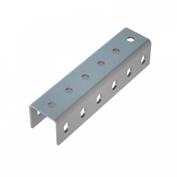 (SLPU50-50 INOX304) Соединитель усиленного швеллера 50х50х4,0 мм INOX304