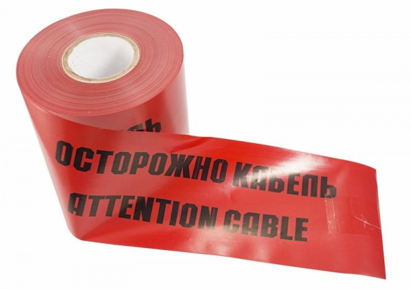 (19-3015) Лента сигнальная "Осторожно кабель" ЛСЭ 150 100 п.м.х150 мм REXANT