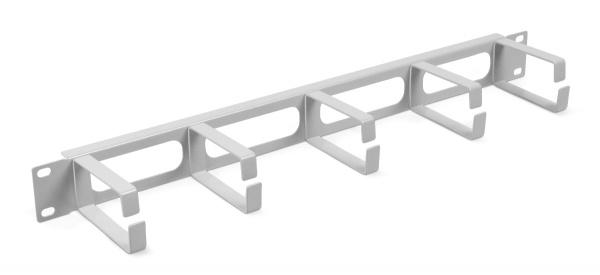 Cabeus JB08-1U-GY Горизонтальный кабельный органайзер 19" (7916c)