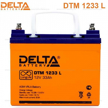 DTM 1233 L Герметизированный VRLA cвинцово-кислотный аккумулятор