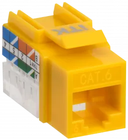 (CS1-1C06U-11-05) ITK Модуль Keystone Jack кат.6 UTP 110 IDC 90град жёлтый