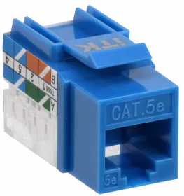 (CS1-1C5EU-11-03) ITK Модуль Keystone Jack кат.5E UTP 110 IDC 90град синий