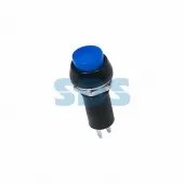 (36-3031) Выключатель-кнопка  250V 1А (2с) ON-OFF  синяя  REXANT