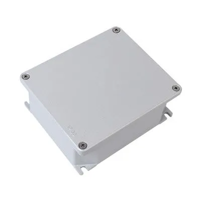 (653S01) Коробка ответвительная алюминиевая окрашенная с силиконовым уплотнителем, tмон. И tэксп. = -60, IP66/IP67, RAL9006, 128х103х55мм