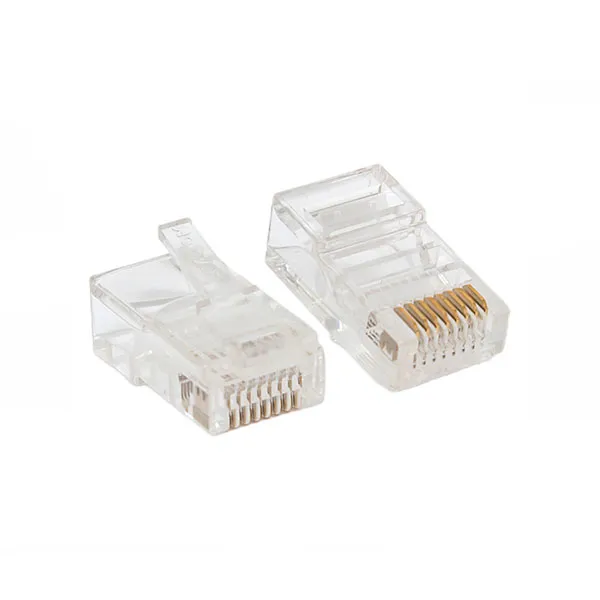 (TRP-PLUG-6UTP-20) Коннектор RJ-45 TERACOM PRO неэкранированный 8P8C 30мкд Cat.6 универсальный (упак.20шт)