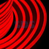 (131-022) Гибкий Неон DIP 12x26мм - красный, оболочка красная, бухта 50м