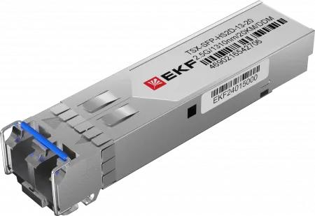 (TSX-SFP-HS2D-13-20) SFP модуль SFP-HS2D-13-20 2,5 Гбит двойное одномодовое оптоволокно 1310нм дальность 20км TSX EKF