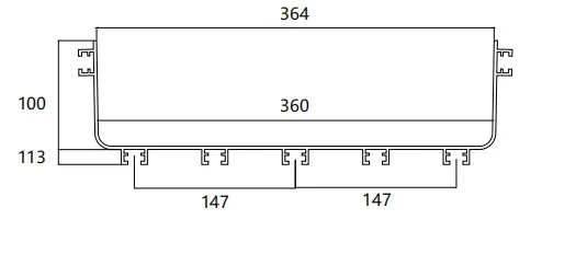 (494947)Hyperline FBTR-360-2000 Оптический лоток 360x100x2000мм