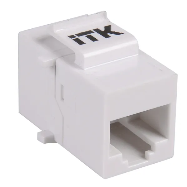 (CS7-1C5EU) ITK Проходной адаптер кат.5E UTP, RJ45-RJ45, тип Keystone Jack