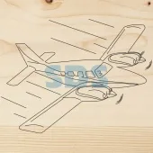 (12-0915) Доска для выжигания 1 шт. «Самолет»