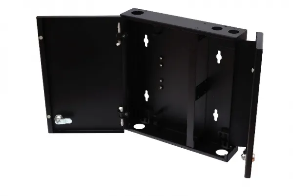 (REC-FOPW2-BK) Коробка оптическая коммутационная настенная, незагруженная, двухсекционная, до 32 портов, черная