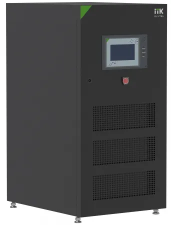 (EOB-0030KVA-3-000-T) ITK ELECTRA OB ИБП Онлайн 30кВА/27кВт трехфазный с выходным трансформатором 360-384VDC без АКБ с сенсорным экраном