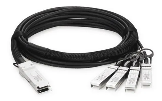 (GL-CC-QSFP4SS-010) DAC кабель GIGALINK QSFP28 в 4хSFP28, 100 Гбит/с в 4х25 Гбит/с, 1 м