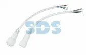 (11-9450) Соединительный кабель (5pin) герметичный (IP67) 5х0.5мм²  300V  белый  REXANT