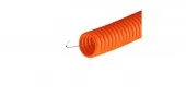 Труба гофрированная ПНД оранжевая с протяжкой D 16 мм (СВ-П) (100)