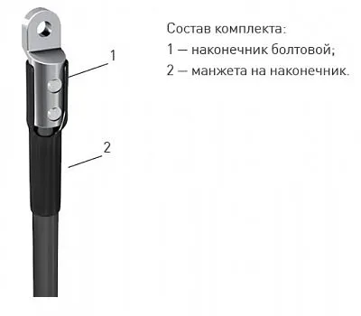 (zeta20213) Муфта 1 ПКВ(Н)Т-1 (70-120) с наконечником (комплект на 1 жилу) ЗЭТАРУС