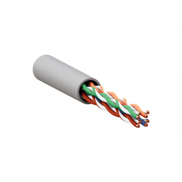 (TRP-5EUTP-04PVC-GY-IN3) Кабель витая пара TERACOM PRO Cat.5E U/UTP 4 пары solid 24AWG оболочка PVC цвет серый (упак. 305м)