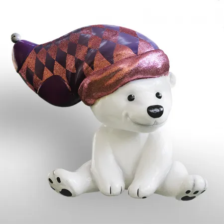 (501-710) Декоративная объемная фигура Медведь Полярный-2 150 см