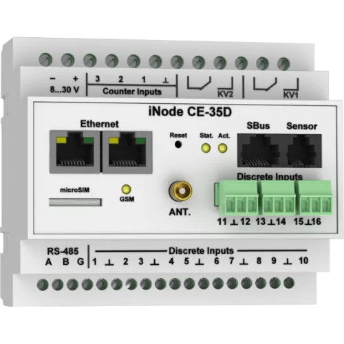 iNode CE-35D Контроллер управляющий WEB / SNMP для монтажа на DIN- рейку