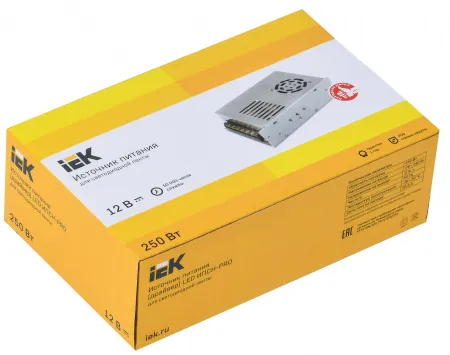 (LSP1-250-12-20-33-PRO) Драйвер LED ИПСН-PRO 250Вт 12 В блок - клеммы  IP20 IEK