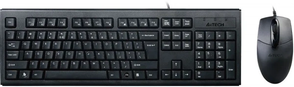 Комплект (клавиатура+мышь) A4TECH KRS-8372, черный