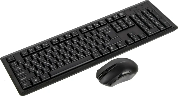 (4200N) Клавиатура + мышь A4Tech V-Track 4200N клав:черный мышь:черный USB беспроводная Multimedia