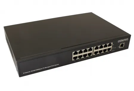 Midspan-8/150RGM Управляемый PoE-инжектор Gigabit Ethernet на 8 портов
